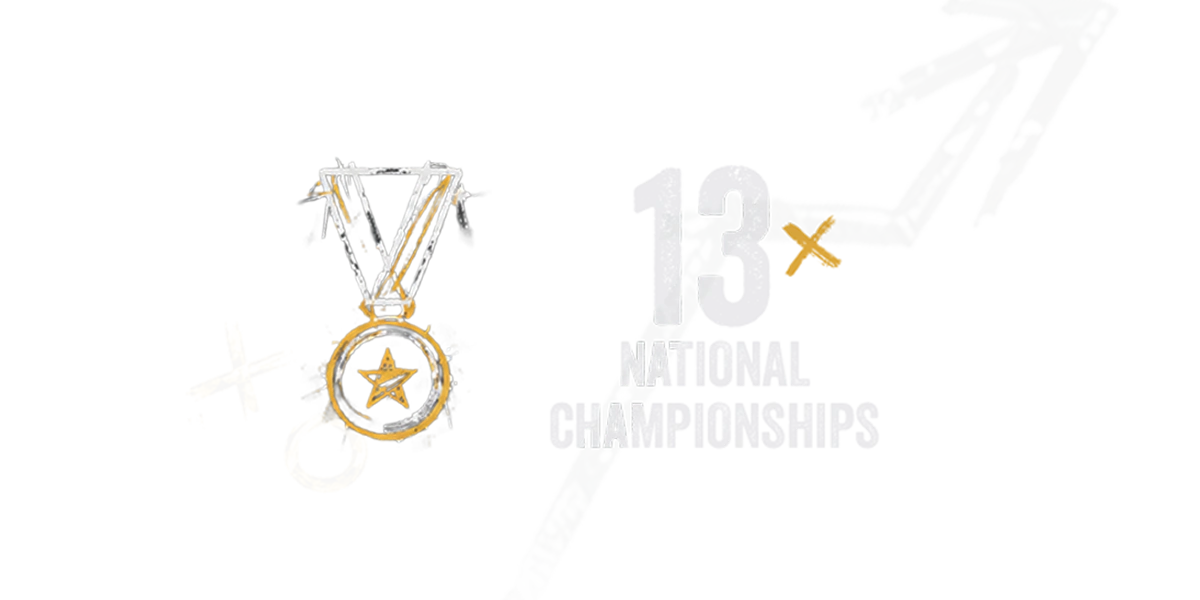 Thirteen national championships